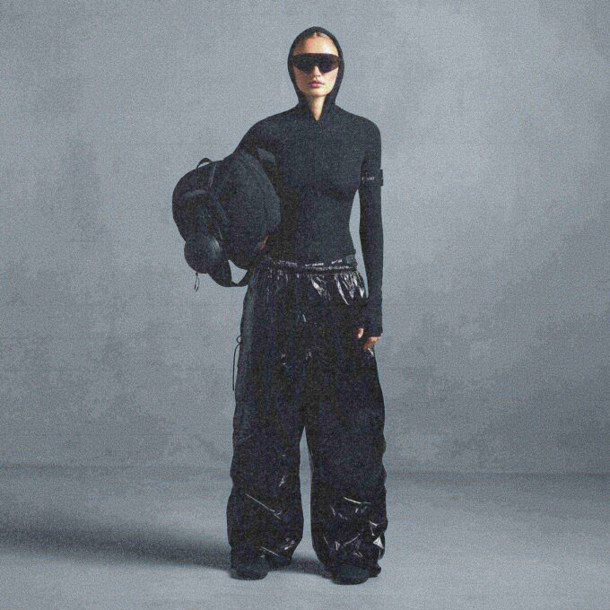 NikeSKIMS ACCESSORIES SHINY NYLON CARGO PANT