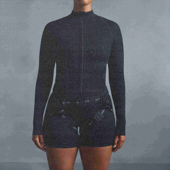 NikeSKIMS MATTE MOCK NECK FULL ZIP JACKET