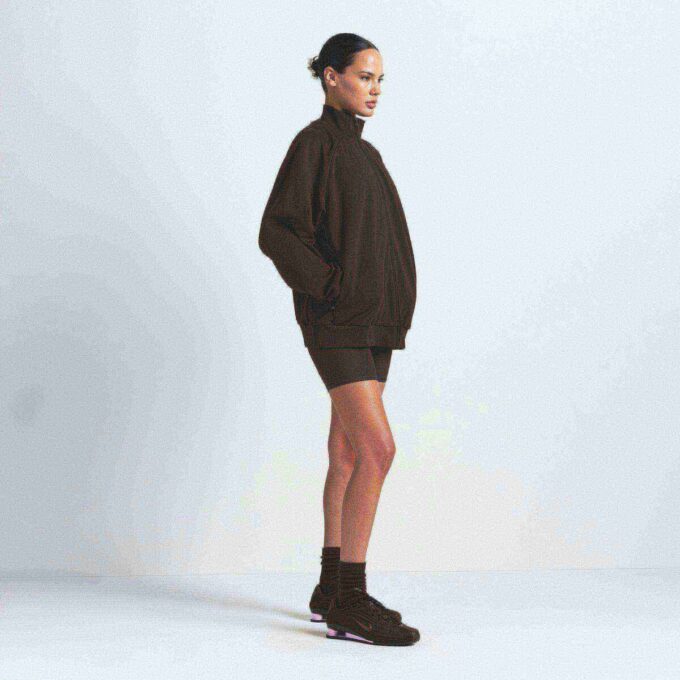 NikeSKIMS MATTE TRICOT OVERSIZED TRACK JACKET