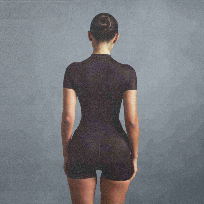 NikeSKIMS SHINE SHORT SLEEVE MOCK NECK TOP