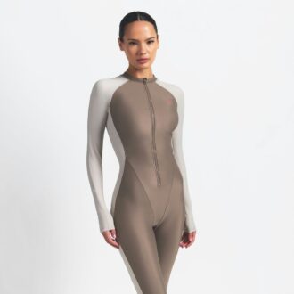 NikeSKIMS SHINE ZIP FRONT LONG ONESIE NikeSKIMS SHINE ZIP FRONT LONG ONESIE