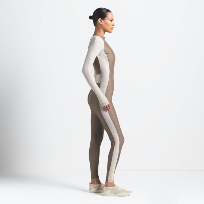 NikeSKIMS SHINE ZIP FRONT LONG ONESIE