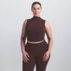 NikeSKIMS VINTAGE SEAMLESS MOCK NECK BRA TOP
