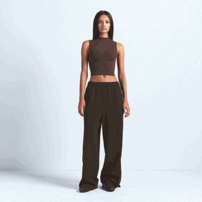 NikeSKIMS VINTAGE SEAMLESS MOCK NECK BRA TOP