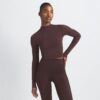 NikeSKIMS VINTAGE SEAMLESS MOCK NECK CROP TOP