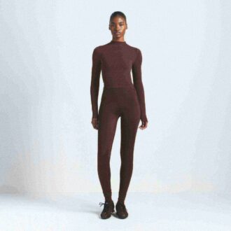 NikeSKIMS VINTAGE SEAMLESS MOCK NECK CROP TOP