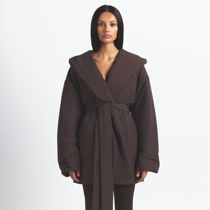 NikeSKIMS WOVEN NYLON WRAP COAT