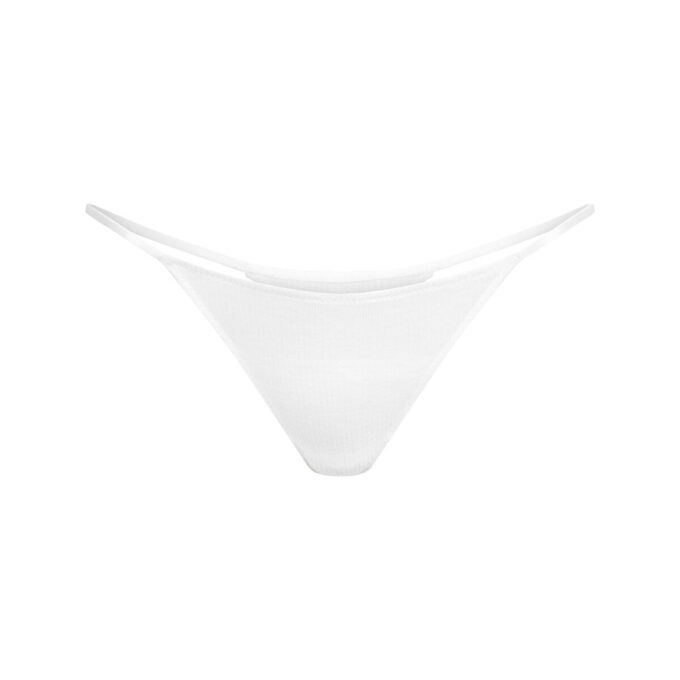SHEER COTTON SHEER RIB STRING THONG