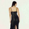 SHEER KNIT LONG CAMI DRESS