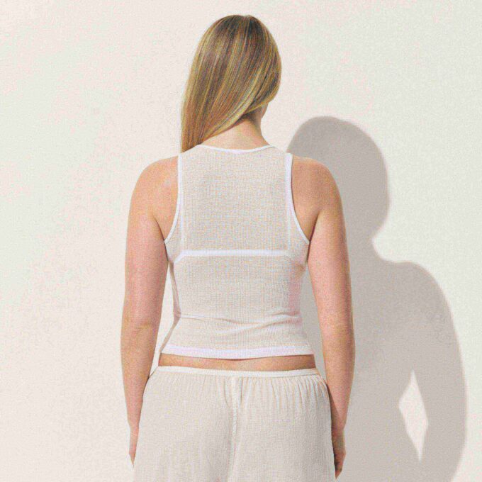 SHEER RIB CREWNECK TANK