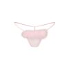 SILK FEATHER TRIM BUTTERFLY THONG