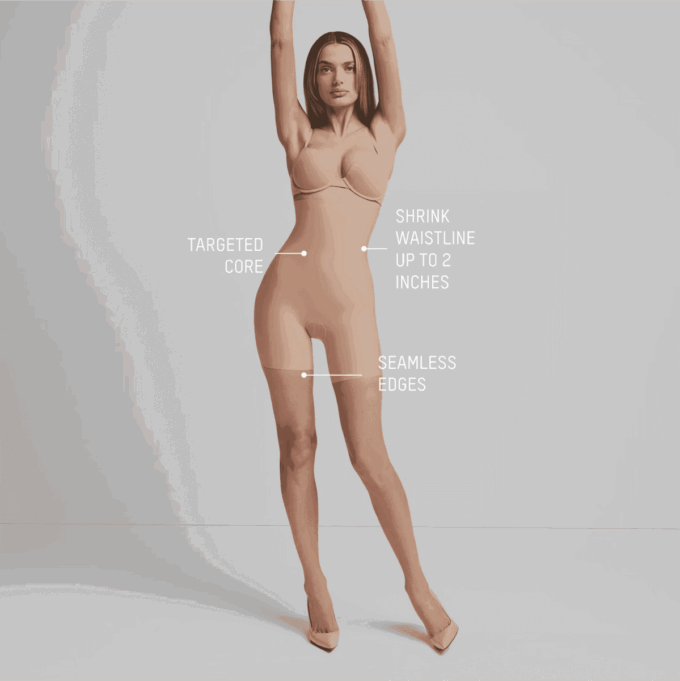 SKIMS BODY CORE SCULPT HIGH-WAISTED SHORT