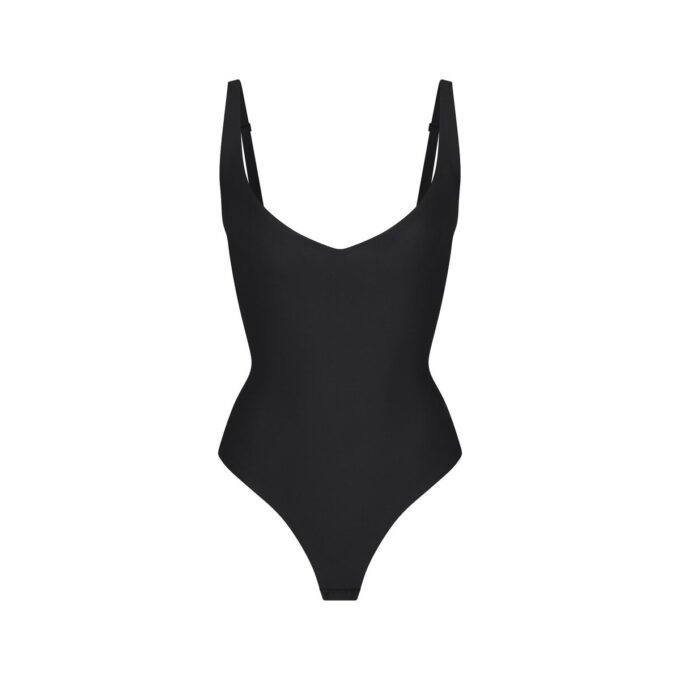 SKIMS BODY CORE SCULPT PLUNGE THONG BODYSUIT