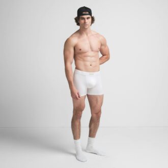 SKIMS COTTON MENS 3″ BOXER BRIEF