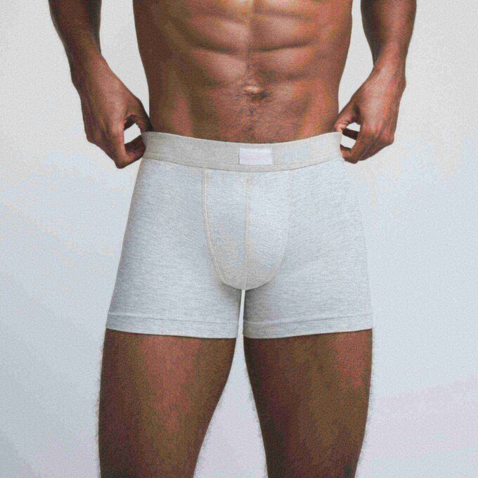 SKIMS COTTON MENS 3″ BOXER BRIEF