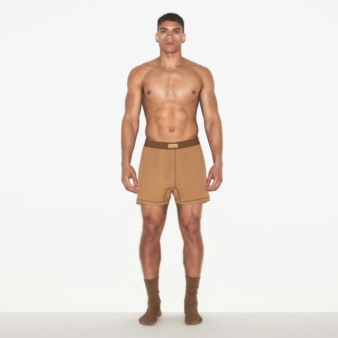 SKIMS COTTON MENS KNIT BOXER 3-PACK