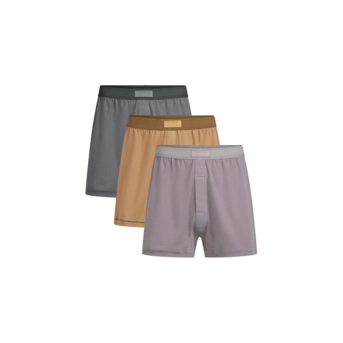 SKIMS COTTON MENS KNIT BOXER 3-PACK