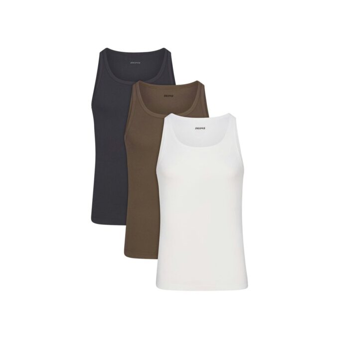 SKIMS COTTON MENS RIB TANK 3-PACK
