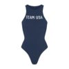 SKIMS FOR TEAM USA COTTON JERSEY OLYMPIC HIGH NECK BODYSUIT