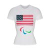SKIMS FOR TEAM USA COTTON JERSEY PARALYMPIC T-SHIRT
