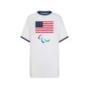 SKIMS FOR TEAM USA COTTON RIB PARALYMPIC T-SHIRT MINI DRESS