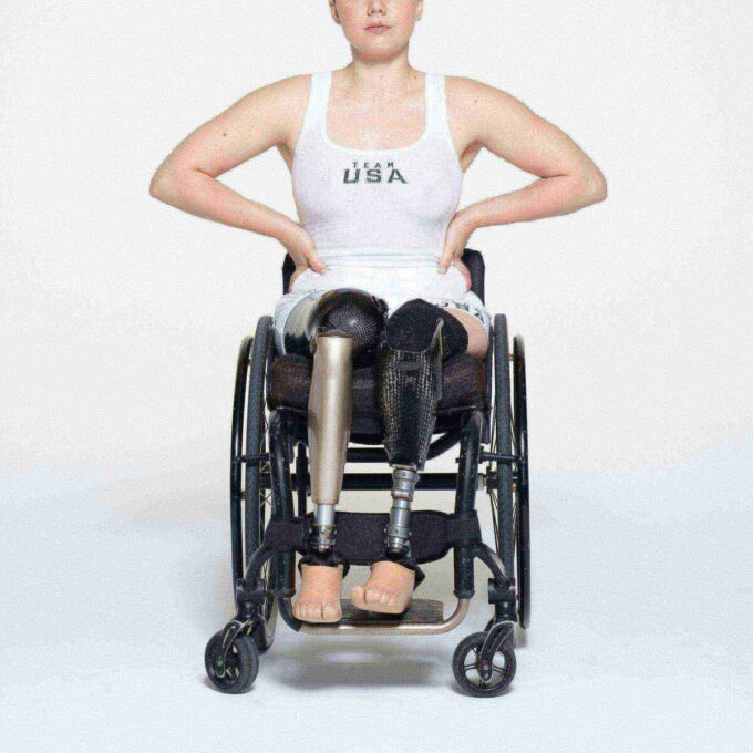 SKIMS FOR TEAM USA COTTON RIB PARALYMPIC TANK