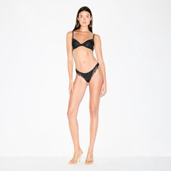 SKIMS LACE UNLINED DEMI BRA