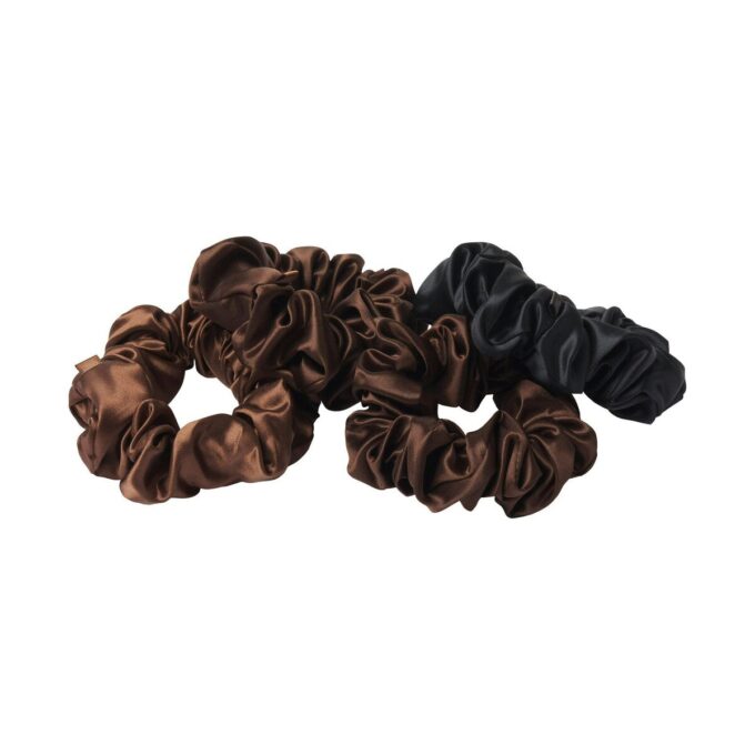 SLIP X SKIMS PURE SILK LARGE SCRUNCHIES 4-PACK