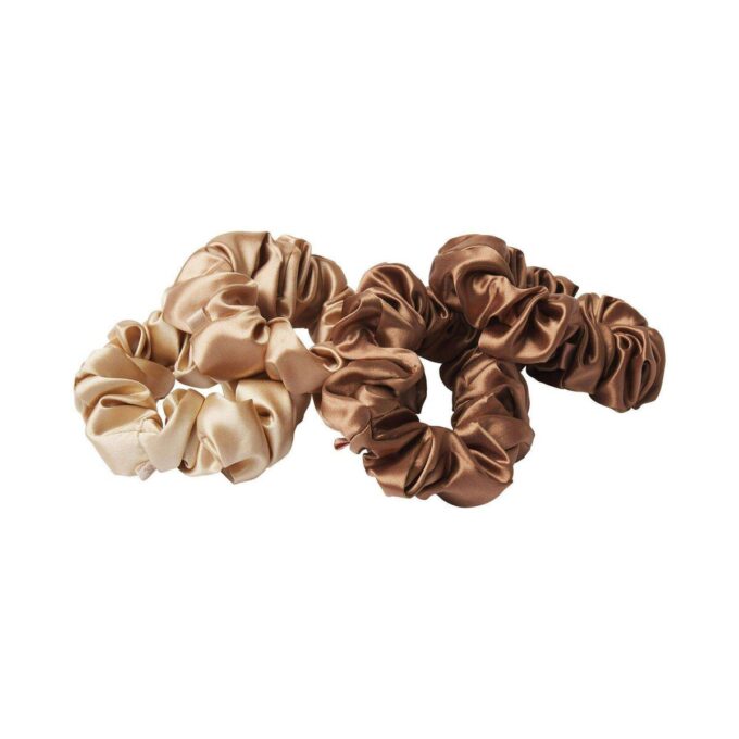SLIP X SKIMS PURE SILK LARGE SCRUNCHIES 4-PACK