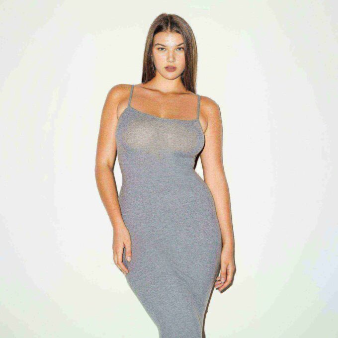 SOFT LOUNGE LONG SLIP DRESS