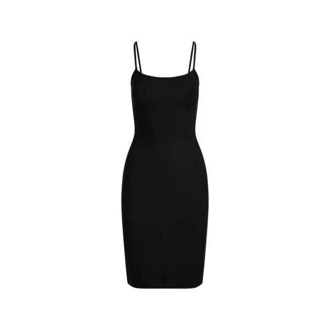 SOFT LOUNGE MIDI SLIP DRESS