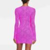 STRETCH LACE LINED LONG SLEEVE UNDERWIRE DRESS