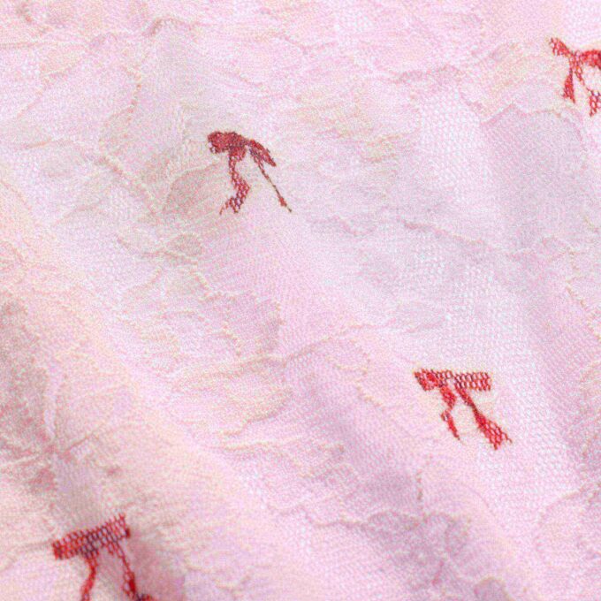 STRETCH LACE SLIP AND THONG SET