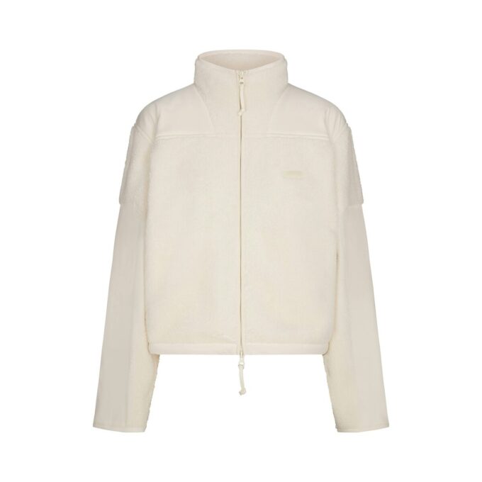 TEDDY BOXY ZIP UP JACKET