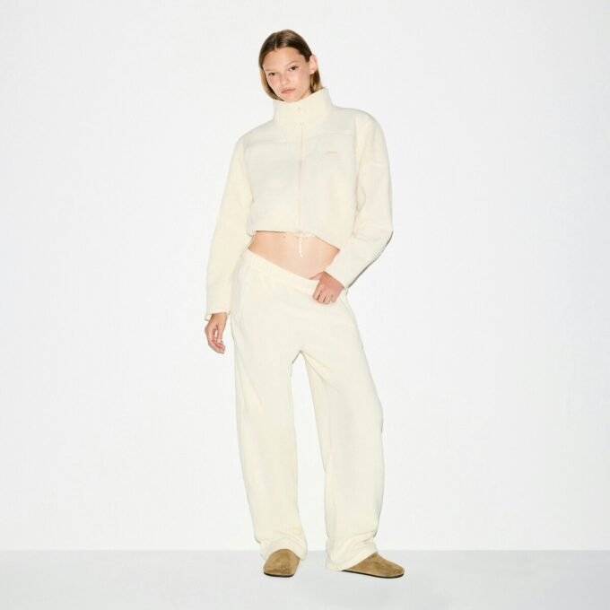 TEDDY BOXY ZIP UP JACKET