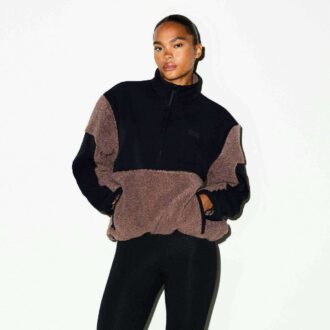 TEDDY OVERSIZED HALF ZIP UP PULLOVER