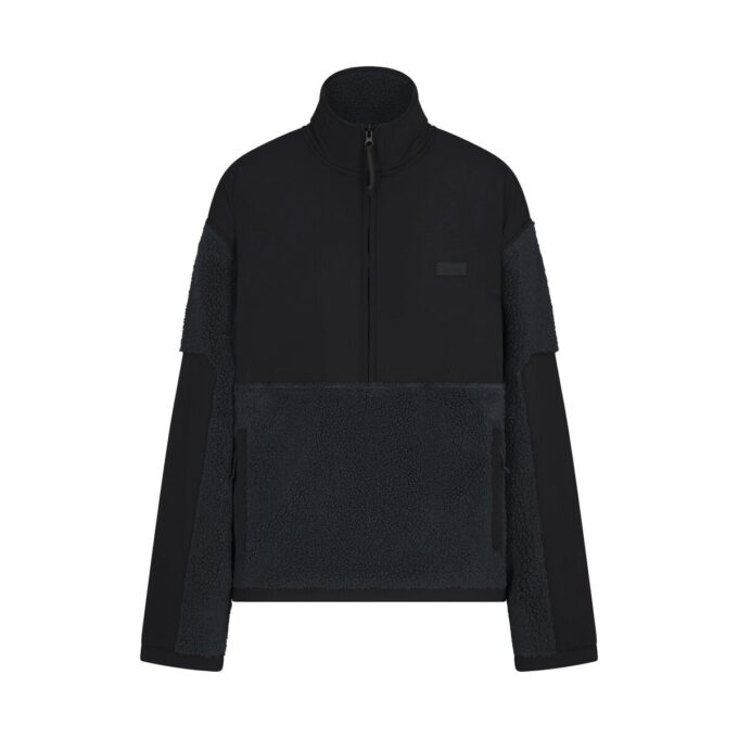 TEDDY OVERSIZED HALF ZIP UP PULLOVER TEDDY OVERSIZED HALF ZIP UP PULLOVER