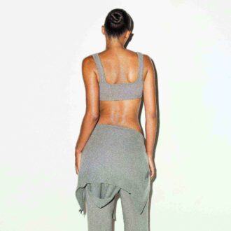 TEXTURED KNIT BRALETTE