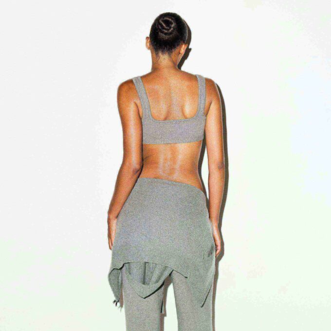 TEXTURED KNIT BRALETTE