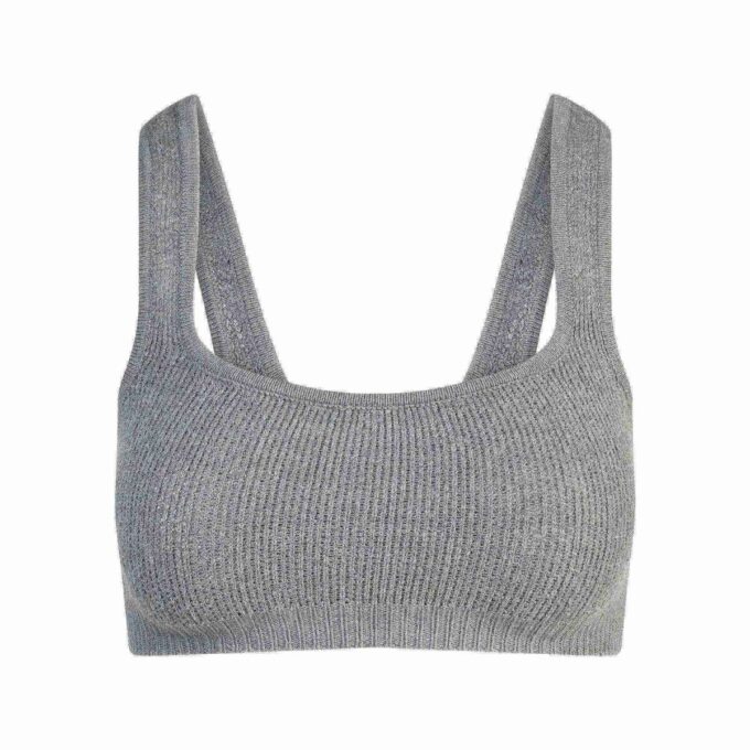 TEXTURED KNIT BRALETTE