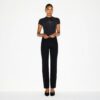 THE ESSENTIAL COLLECTION HIGH-WAISTED PINTUCK STRAIGHT LEG PANT