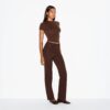 THE ESSENTIAL COLLECTION HIGH-WAISTED PINTUCK STRAIGHT LEG PANT