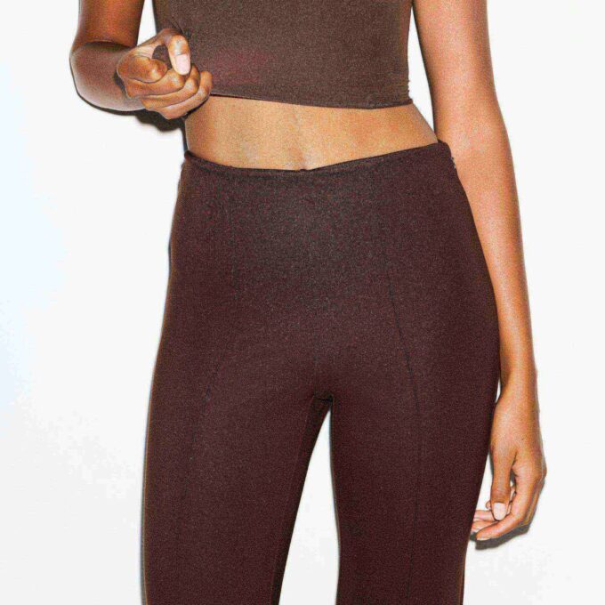 THE ESSENTIAL COLLECTION HIGH-WAISTED PINTUCK STRAIGHT LEG PANT