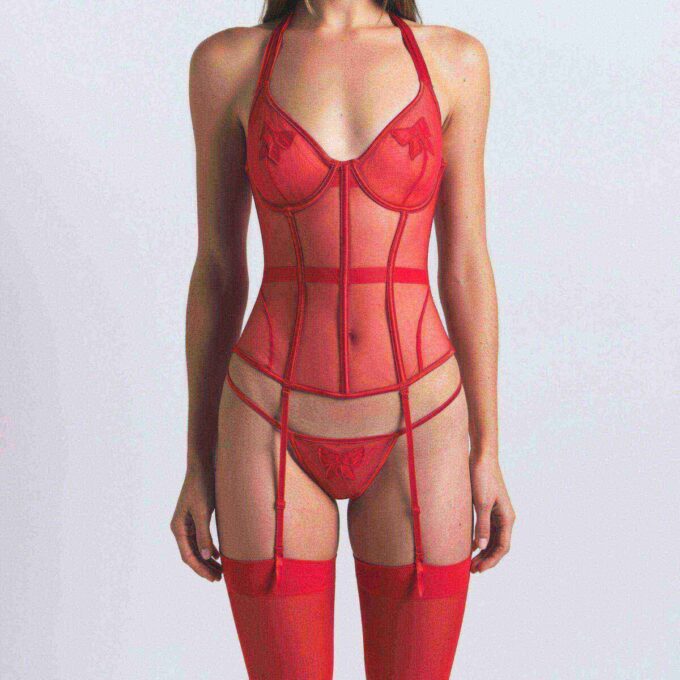 TULLE GARTER CORSET