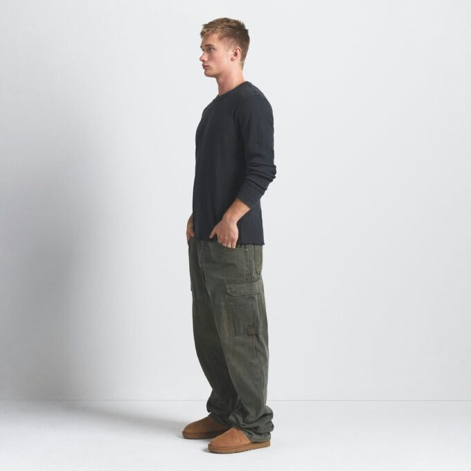 WAFFLE MENS LONG SLEEVE TOP