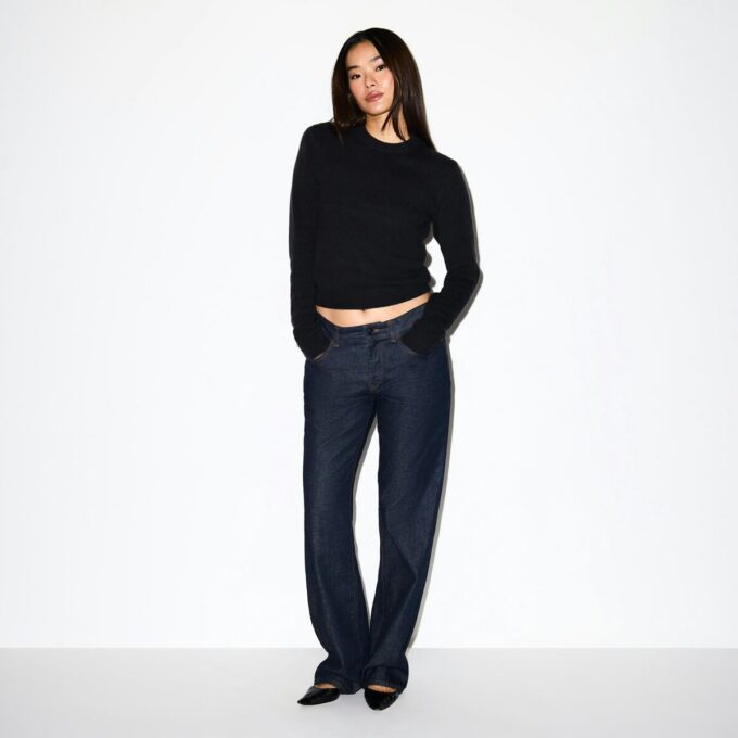 WOOL CASHMERE CREWNECK SWEATER