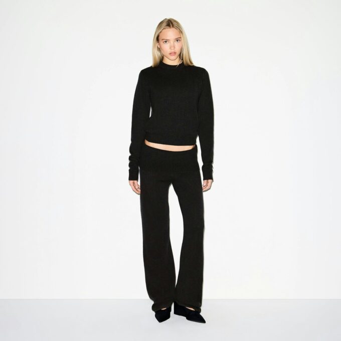 WOOL CASHMERE FOLDOVER PANT