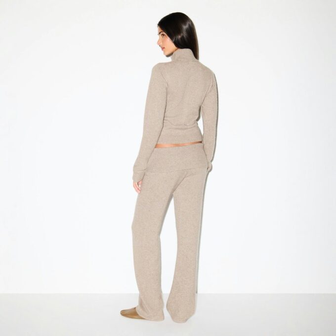 WOOL CASHMERE FOLDOVER PANT