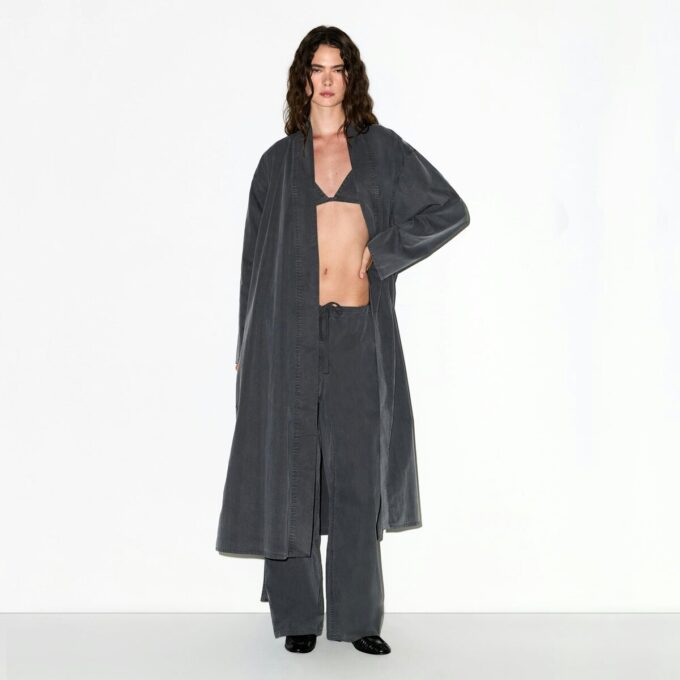 WOVEN LOUNGE LONG ROBE WOVEN LOUNGE LONG ROBE