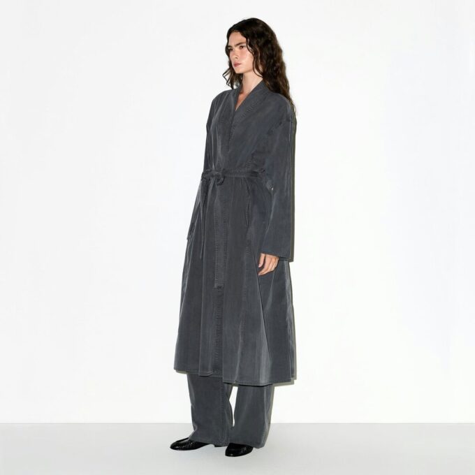 WOVEN LOUNGE LONG ROBE WOVEN LOUNGE LONG ROBE
